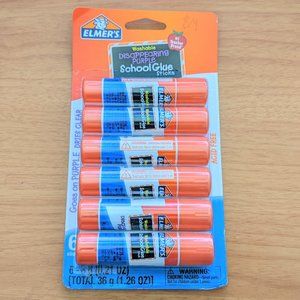 Elmer's Washable Dissappearing Purple School Glue Sticks (6 Pack)💥PRICE DROP💥